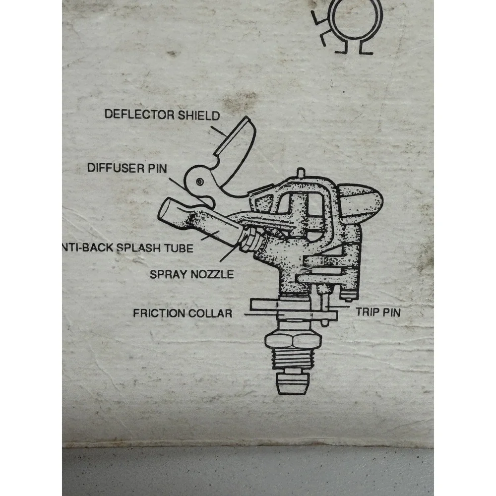 SunMate Zinc Impact Sprinkler - New Old Stock - Made in USA - 85' Diameter 58001